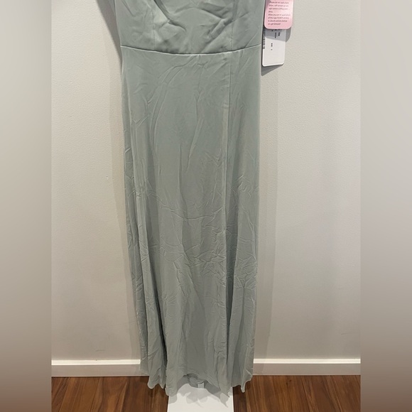 After Six Tie-Back Cutout Maxi Dress With Front Slit Size 2 - Picture 4 of 10